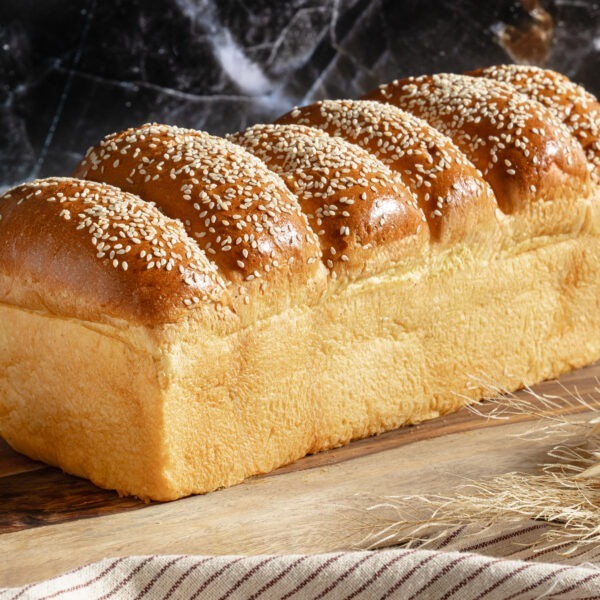 Large Egg Bread with Sesame